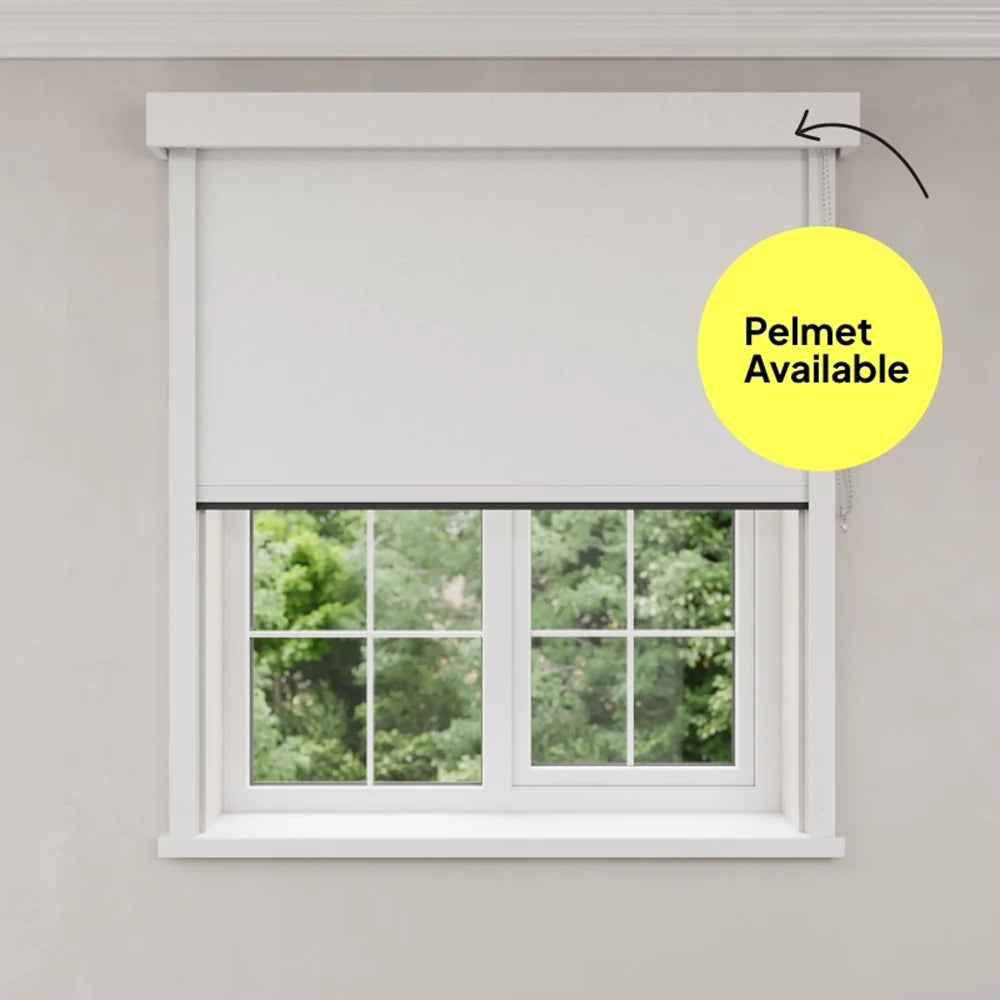 BlocOut Blackout Blind in PVC White