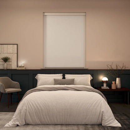 BlocOut Blackout Blind in PVC White